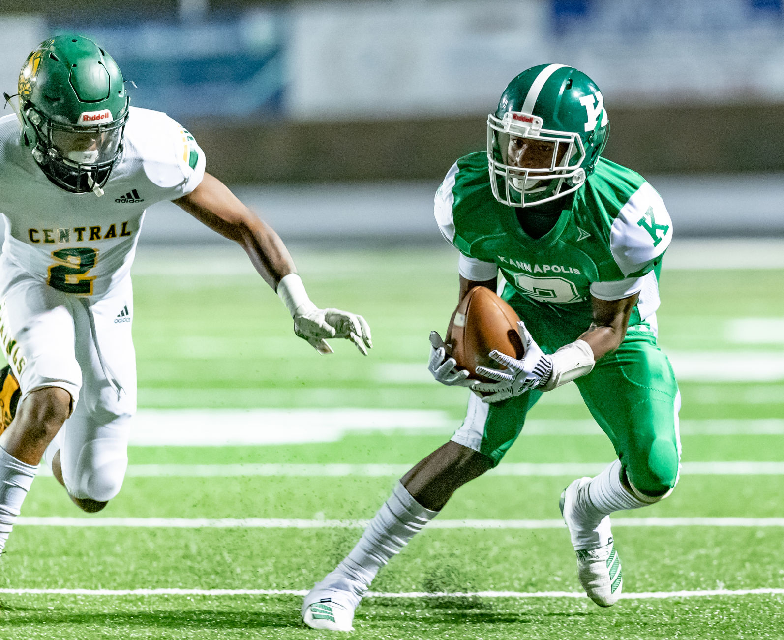 Friday night high school football action